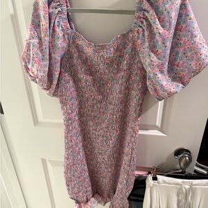 Floral Puff Sleeve Dress